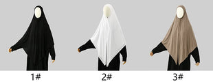 145*145cm Large Size Jersey Modal Square Scarf Stretchy Muslim Instant Hijab Layer Khimar Eid Islamic Women Prayer Headscarf