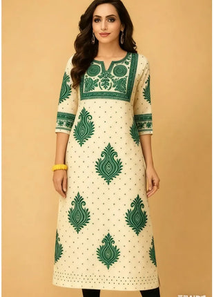 Muslim Kurt Women's Casual Fashion Dress National style Straight Tube Casual Ethnic Flower Kaftan Moroccan Women Robe