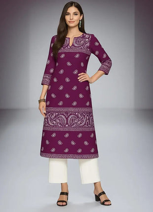Muslim 2026 Dress Kurt Women Fashionable And Elegant National Style Straight Tube Casual Round Neck Colorful Pattern Noble Skirt