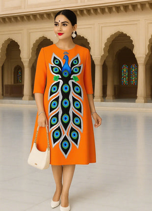 Muslim Women's Kurt Fashionable And Elegant Turkish Abaya Straight Tube Casual Kurtta Abito Donna Musulmana Girls Prayer Dress