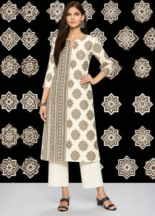 Muslim Women Kurt Casual Dress Long Sleeve Straight Casual Ethnic Flower Mandarin National Style Caftan Marocain Femme