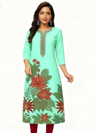 Muslim Women's Turkish Abaya Kurt Straight Tube Ethnic Slit hem Takchita Dress Abito Donna Musulmana Girls Prayer Dress