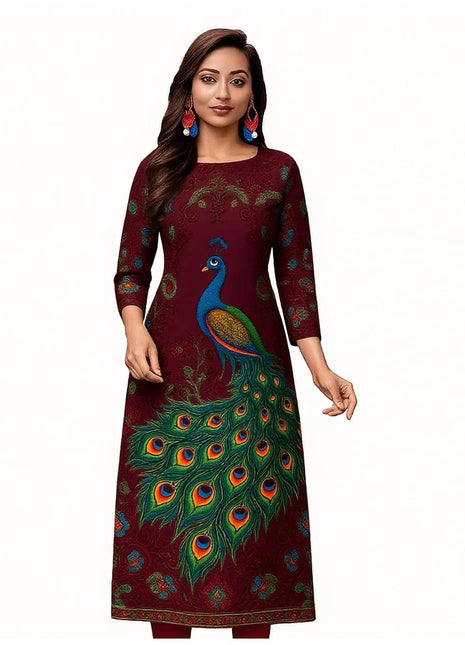 Muslim Kurtta Casual Dress Middle Eastern Straight Casual Ethnic Slit hem Mandarin Peacock National Style Caftan Marocain Femme