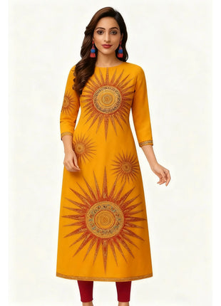 Muslim Women Kurt Fashionable Elegant Straight Tube Casual Flowers Pattern Slit Hem Comfortable Dress Women Dress Turkish Abaya