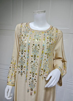 Women Jalabiya Dubai Dress Abaya Eid Ramadan Party Gorgeous Long Dresses Muslim Embroidery Vestidos Largos Robe Saudi Arab 2026