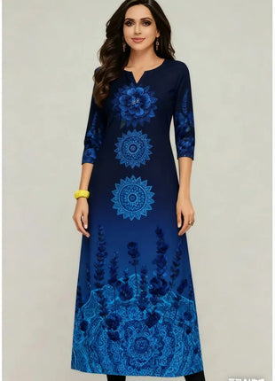 Muslim Flowers Kurt Christmas Women's Casual Fashion Comfortable Dress Long Sleeve Straight Tube Casual Ethnic Arabian Dress