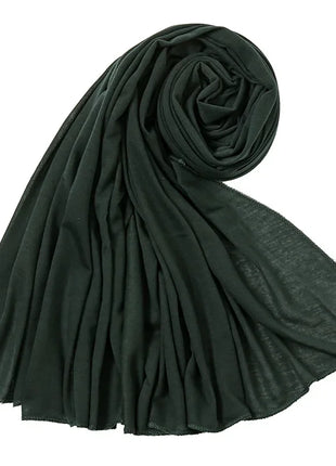 Hot Muslim Fashion Woman Soft Hijabs Scarf Shawl Plain Cotton Jersey Scarves Turban Women Long Shawls Head Wrap Headband Abaya