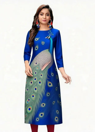 Dress Kurtta Women Fashionable Straight Tube Casual Bright Slit hem Flowers Patterns Robe Arabe Robe Abito Donna Musulmana