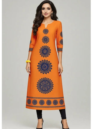 Muslim 2026 Dress Kurt Women's Fashionable And Elegant Long Sleeved Straight Tube Casual Round Neck Colorful Pattern Noble Skirt