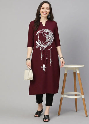 Muslim Women's Kurtta Casual Fashion Dress Straight Tube Casual Ethnic Flower Mandarin National Style Regular Women Dress Abaya