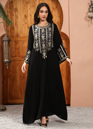 Women Jalabiya Dubai Dress Abaya Eid Ramadan Party Gorgeous Long Dresses Muslim Embroidery Vestidos Largos Robe Saudi Arab 2026