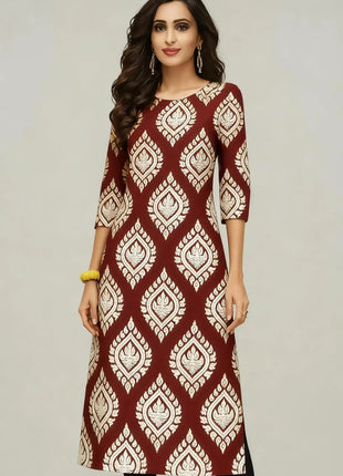 Muslim Dress Kurt Women Fashionable Elegant Straight Tube Casual Slit hem Color Elephant 2026 Pattern Tenue De Priere Femme