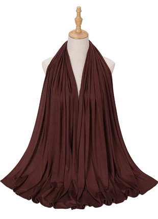 Big Size Jersey Hijabs for Woman Turban Mercerized Cotton Hijab Scarf Shawl Turbans for Women Headscarf Scarves Ramadan Foulard