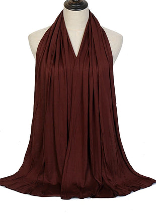 Premium Modal Cotton Jersey Hijab Scarf Muslim Long Shawl Women Plain Soft Turban Tie Head Wraps Africa Female Headband 170x60cm