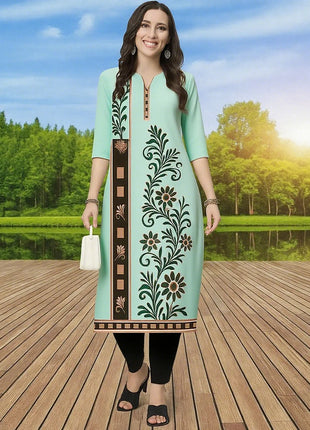 Muslim Kurtta Women's Fashionable Comfortable Kurt Dress 2026 Straight Tube Flowers Casual Ethnic Middle Eastern Arabic Dress