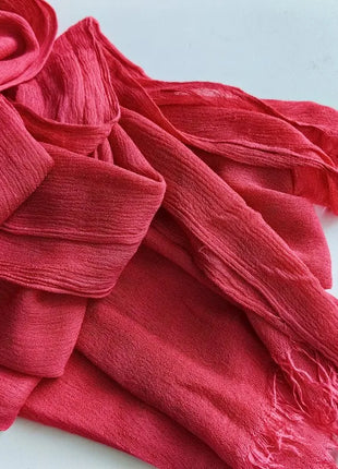 61 Colors Soft Cotton Viscose Scarf Rayon Material Muslim Hijab Mid Eastern Plain Solid Color Headscarf With Tassel