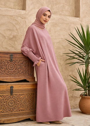 Minimalist Black Front-Zip Plain Abaya Maxi Dress Women Muslim Egyptian Kaftan Ramadan Jalabiya Islam Saudi Arabic Outfits 2025