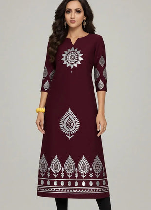 Kurt Women's Fashionable Dress With Straight Tube Casual Round Neck Design And Various Vacation Styles Kurdische Kleider