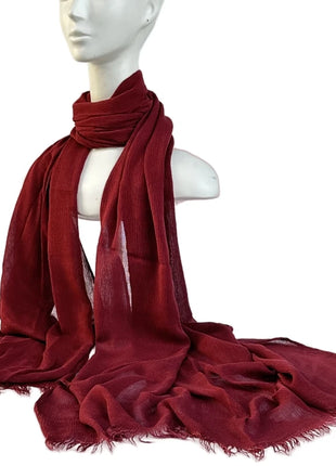 61 Colors Soft Cotton Viscose Scarf Rayon Material Muslim Hijab Mid Eastern Plain Solid Color Headscarf With Tassel