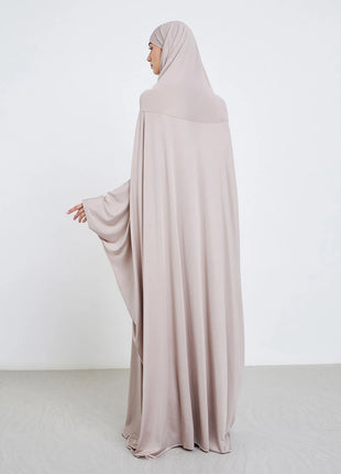 Islamic Prayer Abaya Muslim Women Abayas Long Sleeve Hooded Modesty Ramadan Dresses With Hijab Jilbabs Middle Eastern Kaftans