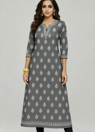 National style Women Kurt Casual Dress Long Sleeve Straight Casual Ethnic Flower Mandarin 3D Design Suitable Ladies Abaya Muslim