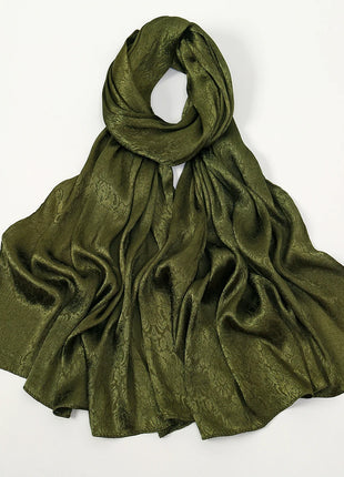 High Quality Floral Print Satin Hijab Scarf Muslim Hijab Plain Malaysia Scarf Satin Shawl Luxury Silk Satin Wrap Islam Turban