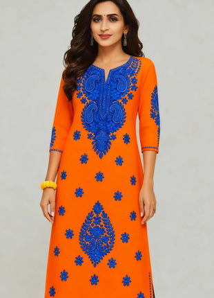 Muslim Women Kurtta Casual Dress National Style Straight Casual Ethnic Abito Donna Turkish Abaya Women Dress Abaya Slit hem