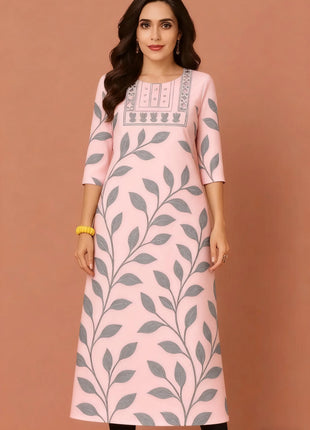 Muslim Dress Kurt Women's Fashionable And Elegant Turkish Abaya Straight Tube Casual RSlit Hem Abito Donna Musulmana