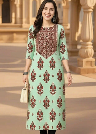 Muslim Kurt Women's Fashion Comfortable Dress Long Sleeve Straight Tube Casual Ethnic Peacock Abito Donna Musulmana