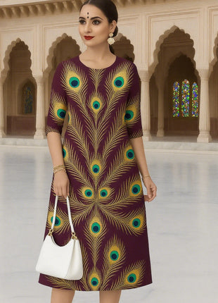 Muslim Women's Kurt Fashionable And Elegant Turkish Abaya Straight Tube Casual Kurtta Turkish Abaya Kaftan Marroqui Slit hem
