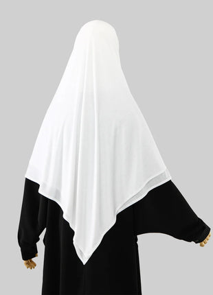 145*145cm Large Size Jersey Modal Square Scarf Stretchy Muslim Instant Hijab Layer Khimar Eid Islamic Women Prayer Headscarf