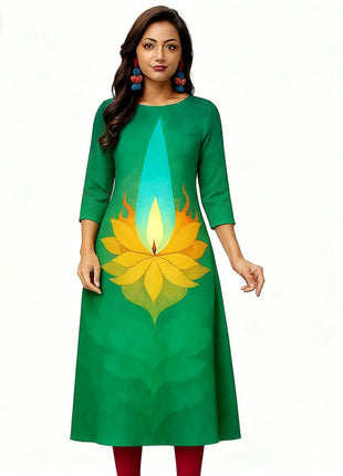 Muslim Women Kurtta Casual Fashion Dress Straight Tube Casual Ethnic Peacock Mandarin National Style Regular Women Turkish Abaya