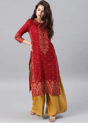 Women's Peacock Pattern Muslim Abaya — Elegant Loose O-Neck Dress