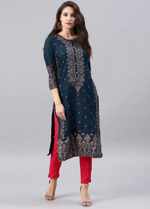 Kurtas for Women Spring Summer Women's Indian Dress Cotton Printed Floral Ethnic Style Kurti Top South Asian Clothes