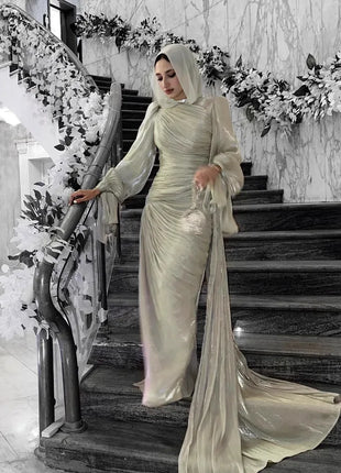 Eid Silky Women Dress Muslim Abaya Party Jalabiya Ramadan Party Long Dresses Vestidos Largos Arab Long Robe Morocco Kaftan 2025