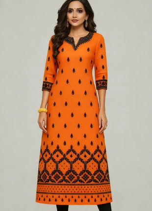 Muslim Dress Kurt Women's Fashionable And Elegant Straight Tube Casual Colorful Floral Pattern Kimono Femmes Musulmane