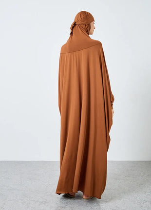 Islamic Prayer Abaya Muslim Women Abayas Long Sleeve Hooded Modesty Ramadan Dresses With Hijab Jilbabs Middle Eastern Kaftans