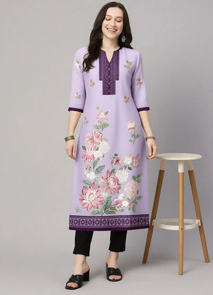 Muslim Kurt Women's Casual Fashion Dress Long Sleeved Straight Tube Casual Ethnic Flower Kaftan Moroccan Women Robe