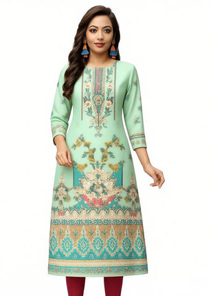 Muslim Women Kurtta Casual Fashion Dress Straight Tube Casual Ethnic Slit hem Muslim Fashion Turkish Abaya Dresse National Style