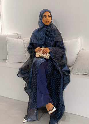 Middle Eastern Islamic Three-Piece Clothing for Women Ramadan Muslim Modest Abaya Dress with Hijab 2025 New Turkey Kaftan Robe