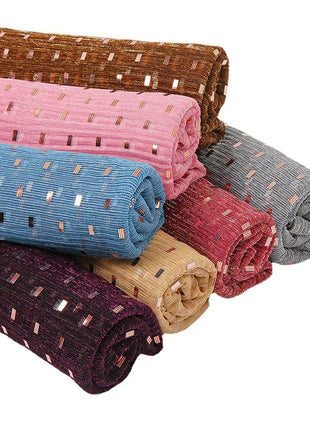 Glitter Shimmer Muslim Hijabs Fashion Solid Bubble Chiffon Scarf High Quality Shawl Scarves Silver Crinkle Woman Headscarf