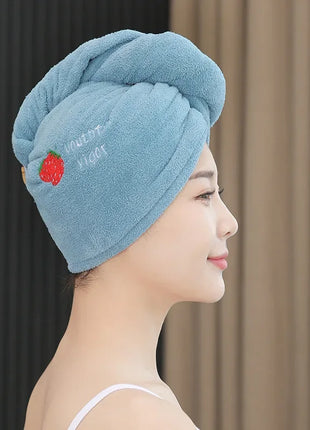 Rapid Dry Towel for Hair Microfiber Towels Anti Frizz Dry Hair Hair Towel Quick Dry Hair Dry Towels for Girls Beach Shower Cap