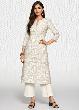 Muslim Dress Kurt women's Fashionable And Elegant Long Sleeved Straight Tube Casual Round Neck Peacock Pattern Noble Skirt 2026