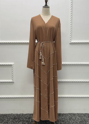 Eid Muslim Women Abaya Morocco Party Dress Abayas Elegant Prayer Diamond Long Sleeve Robe Dresses Ramadan Musulman Maxi Vestidos