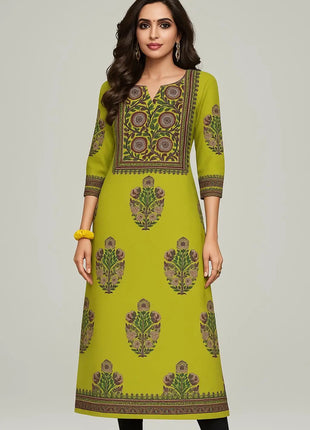 Muslim Dress Kurt Women's Fashionable And Elegant Straight Tube Casual Round Neck Color Elephant Pattern Abaya Femme Dubaï