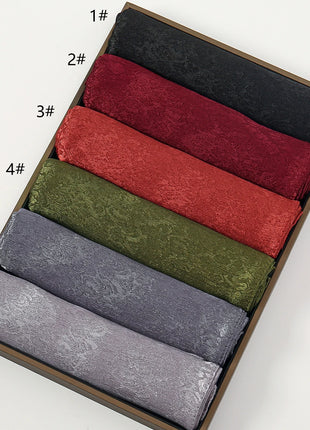 High Quality Floral Print Satin Hijab Scarf Muslim Hijab Plain Malaysia Scarf Satin Shawl Luxury Silk Satin Wrap Islam Turban