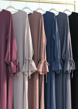 Ramadan Arabic Muslim Women Modest Dress 2025 Elegant Dubai Plain Abaya Islamic Church Clothing Fashion Loose Turkey Solid Robe