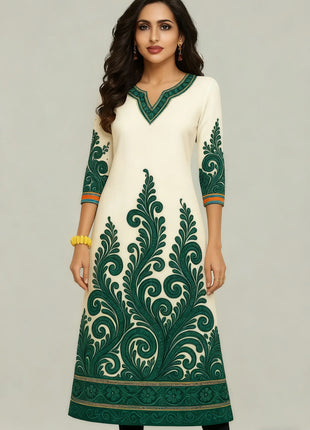 Muslim Kurt Flowers Women's Fashion Comfortable Long Sleeve Straight Casual Ethnic Vestidos Longos Parrot 3D Print New Dress
