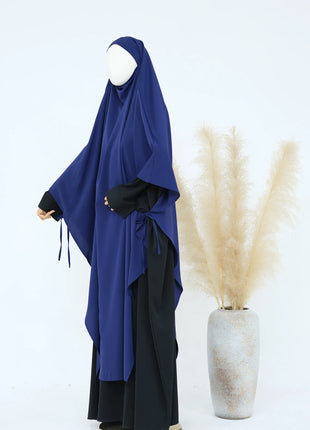 Eid Muslim Women Khimar Hijab Islamic Dubai Solid Color Scarves Turban Arab Ladies Praying Headdress Ramadan Long Headscarf 2025