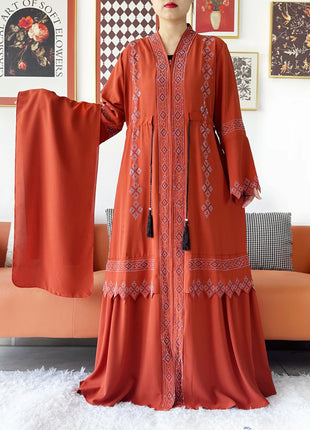 Laxury Design New Women Elegant Dress Chiffon Open Abaya Muslim Women Dress Islamic Clothing Cardigan Abaya Women Muslim Dress